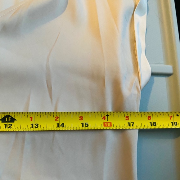 Express Short Sleeve Satin Blouse - Picture 9 of 9